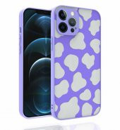 Apple iPhone 12 Pro Max Kılıf Desenli Kamera Korumalı Parlak Nora Kapak - 1