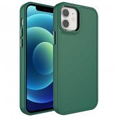 Apple iPhone 12 Pro Kılıf Metal Çerçeve ve Buton Tasarımlı Sert Botox Kapak - 2