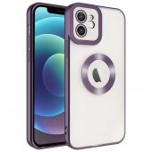 Apple iPhone 12 Kılıf Kamera Korumalı Logo Gösteren Omega Kapak - 1