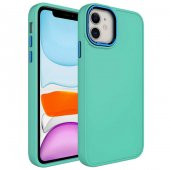 Apple iPhone 11 Kılıf Metal Çerçeve ve Buton Tasarımlı Silikon Luna Kapak - 2