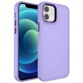 Apple iPhone 11 Kılıf Metal Çerçeve ve Buton Tasarımlı Sert Botox Kapak - 2