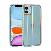 Apple iPhone 11 Kılıf Desenli Parlayan Transparan Avva Kapak - 1
