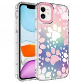 Apple iPhone 11 Kılıf Kamera Korumalı Renkli Desenli Sert Silikon Korn Kapak - 2