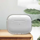 Zore Apple ile uyumlu Airpods ile uyumlu Pro 2 Kılıf Şeffaf Kristal Silikon Airbag 14 Kılıf - 5