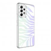 Galaxy A53 5G Kılıf M-Blue Desenli Kapak - 1