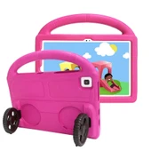 Zore Lenovo ile uyumlu M10 Plus TB-X606F Wheel Car Tekerlek Standlı Tablet Eva Silikon Kılıf - 11
