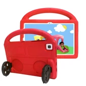 Zore Lenovo ile uyumlu M10 Plus TB-X606F Wheel Car Tekerlek Standlı Tablet Eva Silikon Kılıf - 10