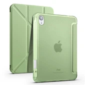 Zore Apple ile uyumlu iPad Mini 2021 (6.Nesil) Kılıf Tri Folding Kalem Bölmeli Standlı Kılıf - 8