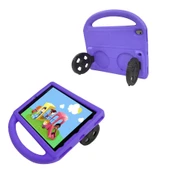 Zore Apple ile uyumlu iPad 10.2 (9.Nesil) Wheel Car Tekerlek Standlı Tablet Eva Silikon Kılıf - 2