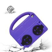 Zore Apple ile uyumlu iPad 10.2 (9.Nesil) Wheel Car Tekerlek Standlı Tablet Eva Silikon Kılıf - 6