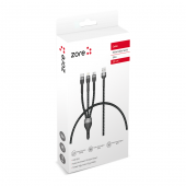 ​Shira Serisi 3 in 1 USB Kablo 30cm - 1