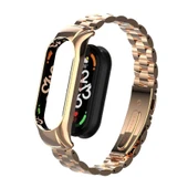 Zore Xiaomi ile uyumlu Mi Band 7 KRD-04 Metal Kordon - 4