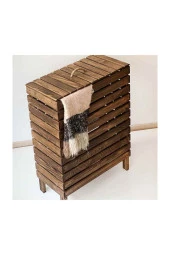 Weblonya Çamaşır Sepeti Kirli Sepeti Ahşap Sepet 3010 - 1