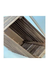 Weblonya Çamaşır Sepeti Kirli Sepeti Ahşap Sepet 3010 - 2