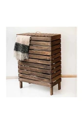 Weblonya Çamaşır Sepeti Kirli Sepeti Ahşap Sepet 3010 - 4