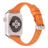 Zore ​​​Apple ile uyumlu Watch Ultra 49mm Kordon KRD-28 Deri Strap Kayış thumbnail 12