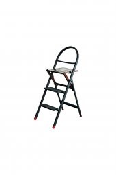 Weblonya Merdiven Sandalye Katlanır Metal Merdiven 3 Basamaklı 8028 - 2