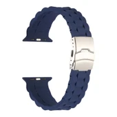 Zore Apple ile uyumlu Watch 7 41mm KRD-72 Silikon Kordon - 11