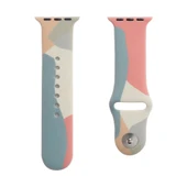 Zore Apple ile uyumlu Watch 7 41mm KRD-62 Silikon Kordon - 6