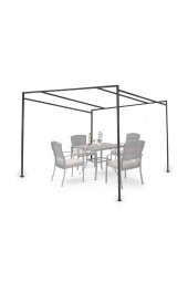Metal Çardak Kamelya Bahçe Gölgelik Pergola 3 mt x 2,5 mt 2191 - 1