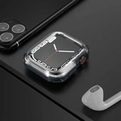 Zore Apple ile uyumlu Watch 40mm Watch Gard 08 Sert PC + Silikon Koruyucu - 9