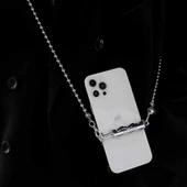 Zore İP03 Cep Telefonu Boyun Askısı Metal Zincir - 2