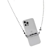 Zore İP03 Cep Telefonu Boyun Askısı Metal Zincir - 1