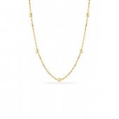SilverPoint Gold Kaplama Top Detay Minimal Zincir Kolye - 1