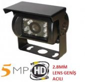 5MP 2.8 MM LEN GENİŞ AÇILI SU GEÇİRMEZ GECE GÖRÜŞLÜ GÜVENLİK ARAÇ KAMERASI AR-24X11 - 1