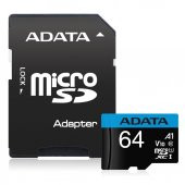 Adata 64Gb Premier Microsdxc Card With Adapter Uhs-I Class10 V10 Hafıza Kartı - 1