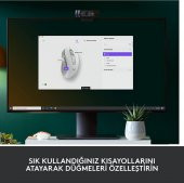 LOGITECH 910-006255 M650  KABLOSUZ MOUSE,BEYAZ - 5