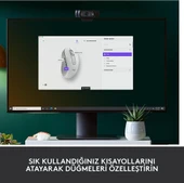 Logitech 910-006255 M650 Kablosuz beyaz mouse thumbnail 5