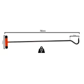 Pdr Aletler 12 MM Çap Kanca Şekilli  Isı ve Oksidasyon İşlemli Kauçuk Kaplı Saplı Çubuk (El Aletleri) - 2