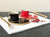 Doğal Mermer Tepsi 25x35cm Gold Slim Kulp MRM0118 thumbnail 5