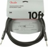 FENDER PROFESSİONAL DÜZ/DÜZ 3 METRE SİYAH ENSTRÜMAN KABLO - 1
