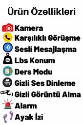 ZmSmart Akıllı Çocuk Takip Saati Sesli Görüşme Özellikli Gps Konum Desteği Mavi Renk - 2