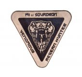 191 FİLO ÜÇGEN  Deri PEÇ - Arma - Askeri Patch - 1