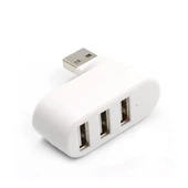Valkyrie 3 Portlu USB 2.0 Hub Döner Kafalı Splitter Hub Adaptör Beyaz - 3