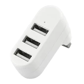 Valkyrie 3 Portlu USB 2.0 Hub Döner Kafalı Splitter Hub Adaptör Beyaz - 1
