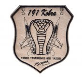 191 FİLO TARİHİ YAŞADIĞIMIZ GİBİ YAZDIK Deri PEÇ - Arma - Askeri Patch - 1