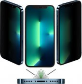 iPhone 11 Pro Uyumlu (11 Pro) Privacy Gizleyen Hayalet Temperli Cam Ekran Koruyucu - 2