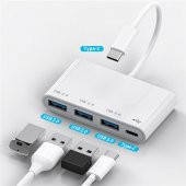 Valkyrie Type-c Usb 3.0 Çoklayıcı Hub Dönüştürücü Çevirici Macbook, Type C USB Çoklayıcı - 5