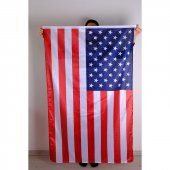 Amerika ABD Milli Gönder Bayrağı Raşel Kumaş Dijital Baskı - 1