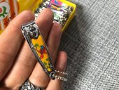 Taksun Tırnak Makası 5,5 cm - Renkli Desenli Askılı Tırnak Makası - 1