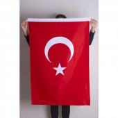 Türk Bayrağı Raşel Kumaş Aplike Dikiş - 1