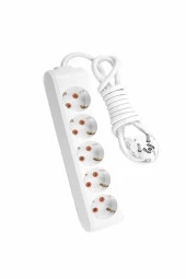 Viko Multi-Let 5 Li 1 Metre Topraklı Kablolu Çocuk Korumalı 1 Metre Uzatma Kablosu - 1