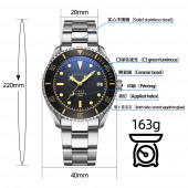 ZCWATCH M1923A Pilot Dalgıç Otomatik Saat Cumhuriyet'imizin 100.cü Yılına Özel(Limitli Üretim) - 2