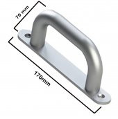 Aletçantam Alüminyum Kapı kolu Aynalı Çekme Boru kol thumbnail 2