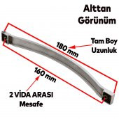 Çekmece Mutfak Dolap Kapak Kulbu 160 mm Krom Metal Kulp - 2