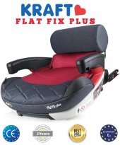 Kraft Flat Fix Plus Booster Oto Koltuğu Kırmızı - 1